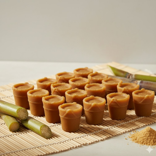 Bucket Shape Jaggery Cubes
